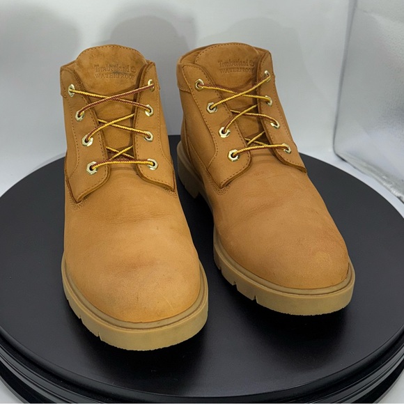 Timberland Chukka Waterproof Leather Ankle-High Boots Wheat Men’s Size 12 - Picture 1 of 5